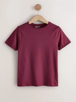 Aardse tinten - Set van 7 katoenen T-shirts met ronde hals voor alle dagen*Next Best