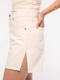 High Rise Loose Denim Shorts With Vent Hem*Abercrombie & Fitch Outlet