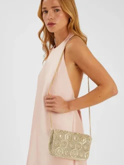 Embellished Fold Over Clutch Bag*Accessorize Discount