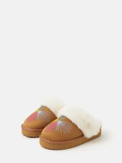 Embroidered Mule Slippers*Accessorize Outlet