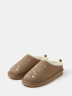 Heart Embroidered Mule Slippers*Accessorize Best