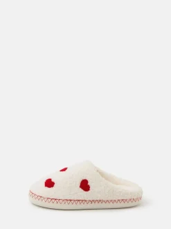 Heart Teddy Mule Slippers*Accessorize Best