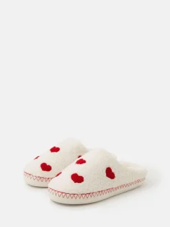 Heart Teddy Mule Slippers*Accessorize Best