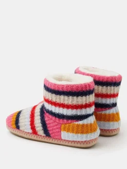 Knitted Stripe Slipper Boots*Accessorize Hot
