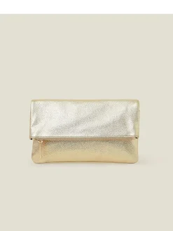 Leather Fold Over Clutch*Accessorize Sale