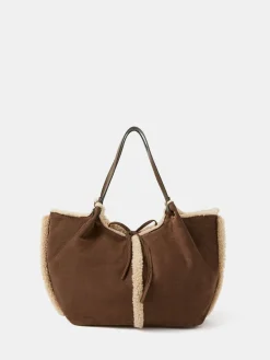 Omkeerbare schoudertas van borg*Accessorize New