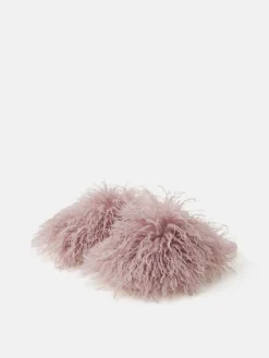Shaggy Faux Fur Slippers*Accessorize New