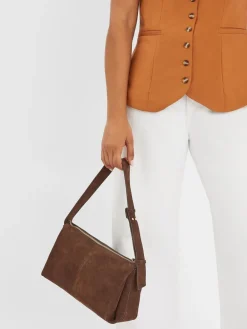 Suede Shoulder Bag*Accessorize