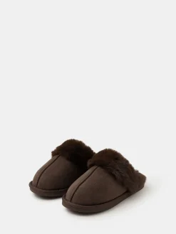 Suedette Mule Slippers*Accessorize Hot