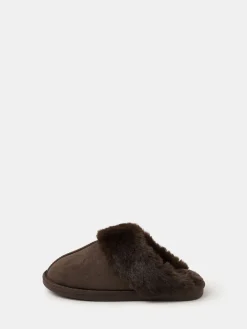 Suedette Mule Slippers*Accessorize Hot