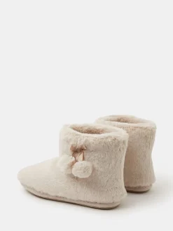 Super Soft Pom Pom Slipper Boots*Accessorize Clearance