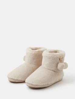 Super Soft Pom Pom Slipper Boots*Accessorize Clearance