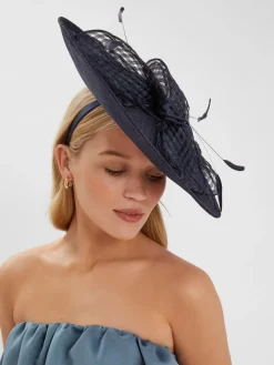 Woven Bow Feather Disc Fascinator Hat*Accessorize Discount