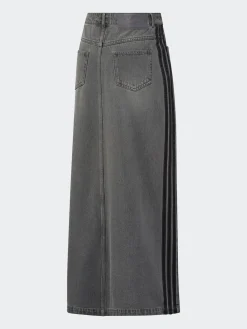 Adidas Original Adicolour 3-strepen denim midi pencilrok van 100% katoen*adidas originals Clearance