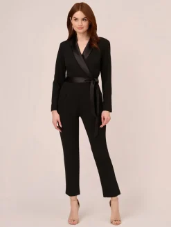 crêpe smoking-jumpsuit*Adrianna Papell New