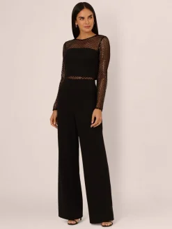 Knit Crepe Jumpsuit*Adrianna Papell Hot
