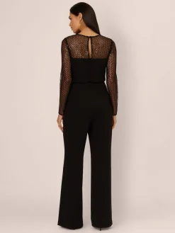 Knit Crepe Jumpsuit*Adrianna Papell Hot