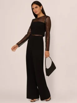 Knit Crepe Jumpsuit*Adrianna Papell Hot