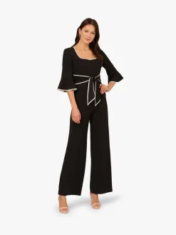 Ruffle Sleeve Jumpsuit*Adrianna Papell Discount