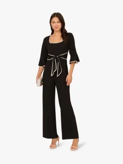 Ruffle Sleeve Jumpsuit*Adrianna Papell Discount