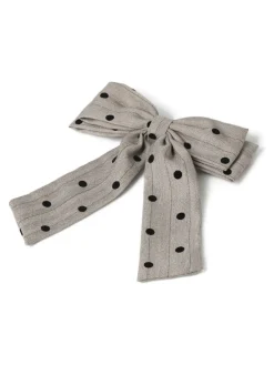 Cream Tweed Polka Dot Hair Bow*Aela Online