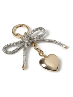 Gold Tone Sparkle Bow Bag Charm*Aela Clearance