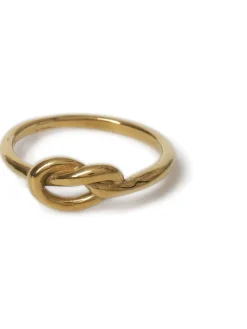 Gold Tone Stainless Steel Knot Ring*Aela Online
