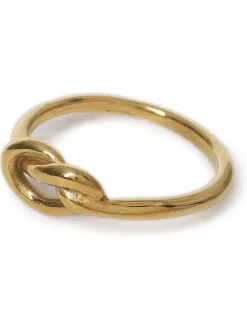 Gold Tone Stainless Steel Knot Ring*Aela Online