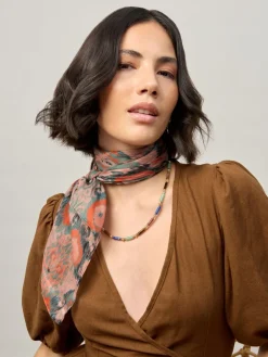 Green Abstracted Print Scarf*Aela Hot