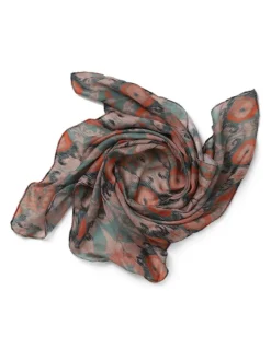 Green Abstracted Print Scarf*Aela Hot