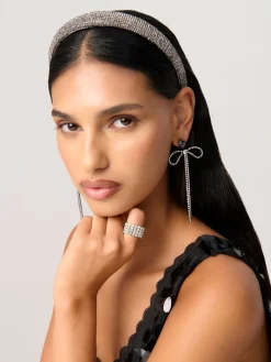 Grey Sparkle Puff Headband*Aela Hot