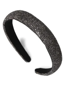 Grey Sparkle Puff Headband*Aela Hot