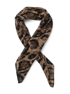 Leopard Print Brown Scarf*Aela Discount