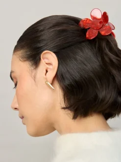 Red Flower Hair Claw*Aela Discount