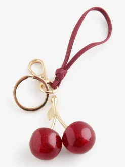 Red Glitter Cherry Bag Charm*Aela Sale