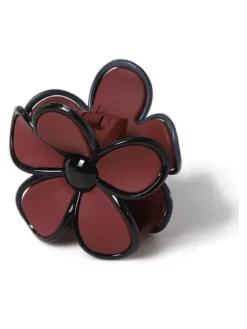 Red Matte Flower Hair Claw*Aela New