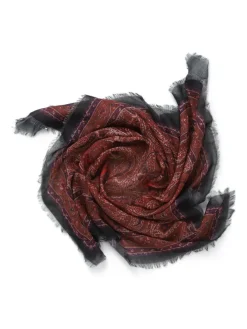 Red Paisley Scarf*Aela Clearance