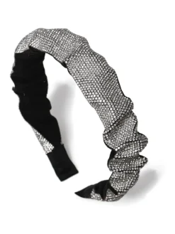 Ruched Sparkle Black Headband*Aela Online