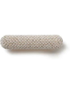 Silver Tone Sparkle Pearl Barette Clip*Aela Hot