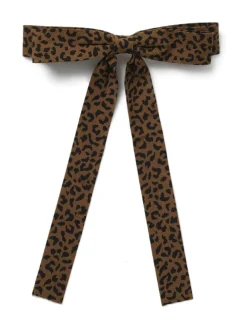Skinny Leopard Print Brown Bow*Aela Outlet