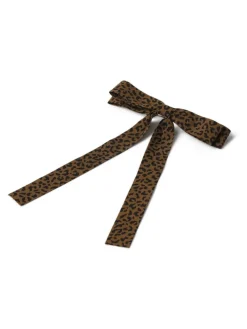 Skinny Leopard Print Brown Bow*Aela Outlet