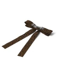 Skinny Leopard Print Brown Bow*Aela Outlet