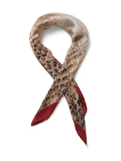 Snake Print Brown Scarf*Aela Online