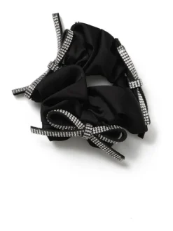 Sparkle Bow Black Scrunchie*Aela Sale