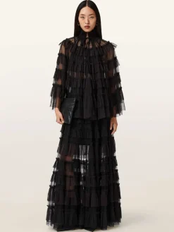 AllSaints Aude Ruffle Cape*All Saints Best