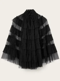 AllSaints Aude Ruffle Cape*All Saints Best
