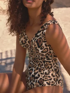 Animal - Diepuitgesneden vormgevend buikcorrigerend badpak*Next Online