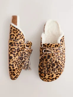 Animal - Fringe Mule Footbed Slippers*Next Hot