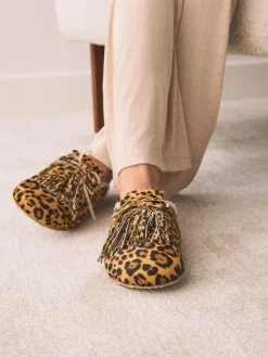 Animal - Fringe Mule Footbed Slippers*Next Hot