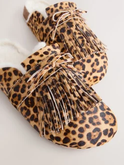 Animal - Fringe Mule Footbed Slippers*Next Hot